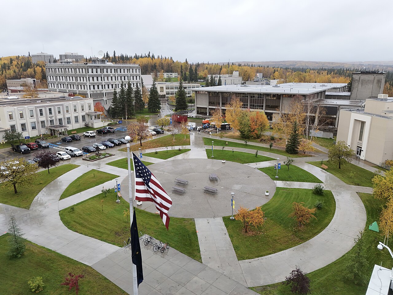 Cornerstone Plaza at the University of Alaska Fairbanks