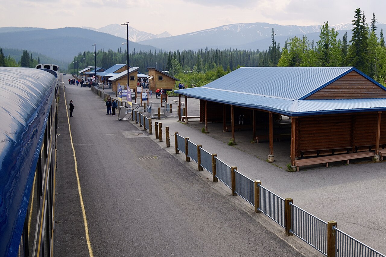 Denali Park Depot is a seasonal passenger railroad station located within Denali National Park. It is adjacent to the visitor center located in Denali Park.