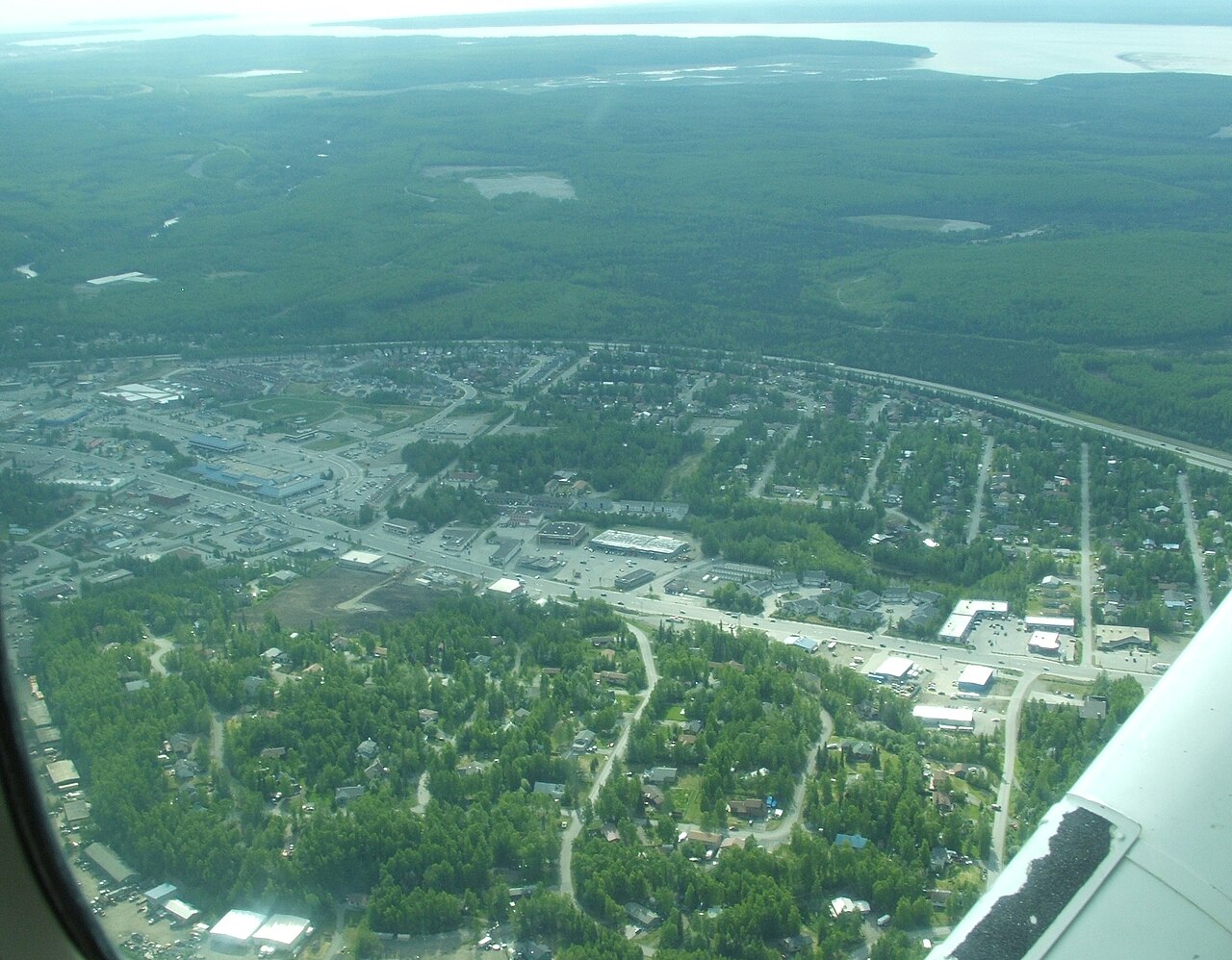 Flightseeing in a seaplane.