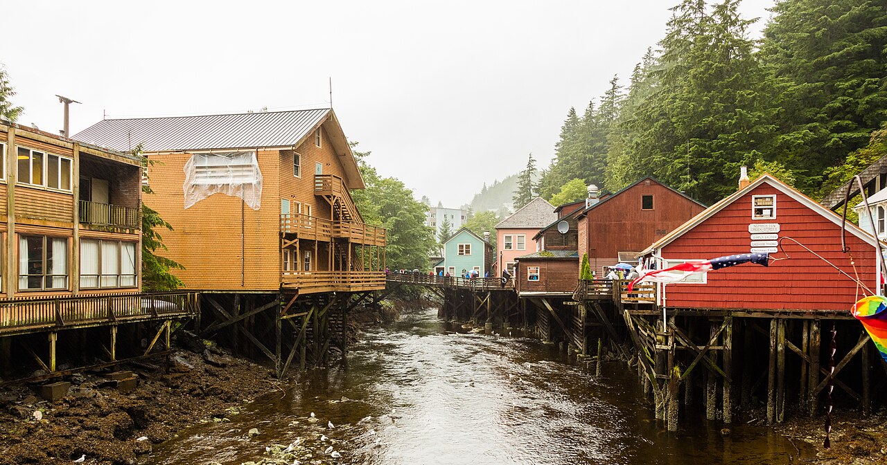 Historic Creek St, Ketchikan, Alaska, United States