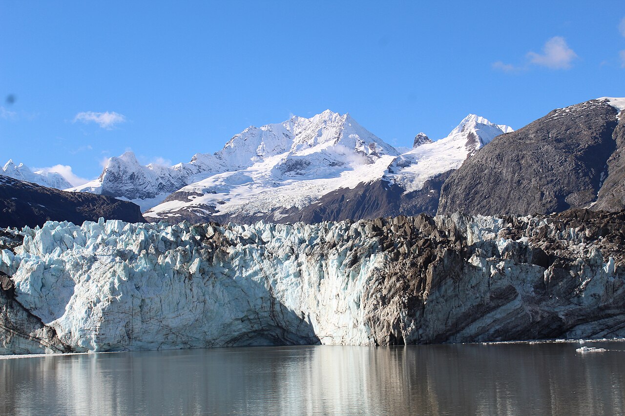 This photo is taken during a cruise ship sailing the Inside Passage of Glacier Bay Alaska.