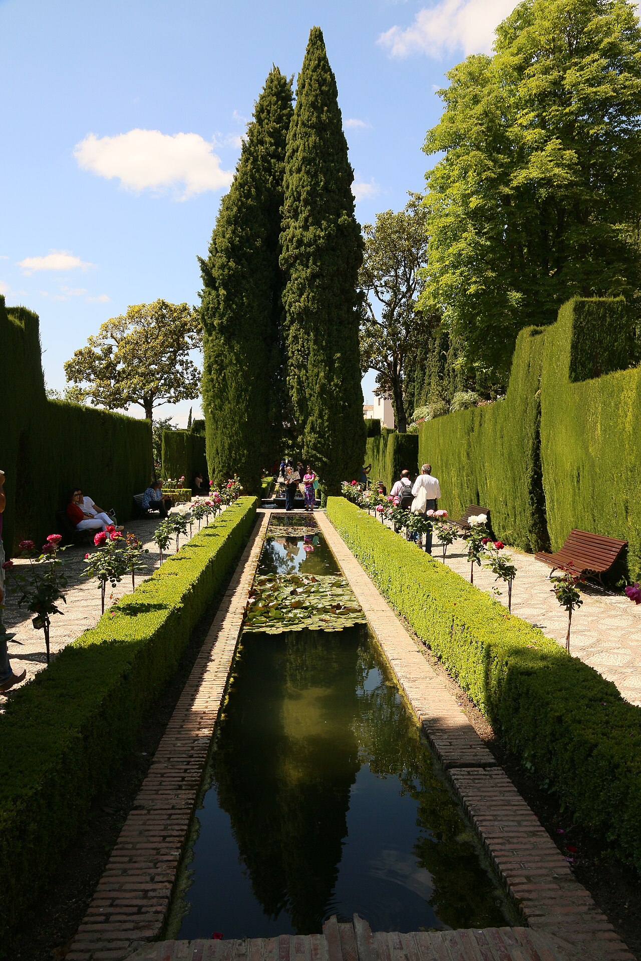 Generalife Gardens, Alhambra, Granada, Spain