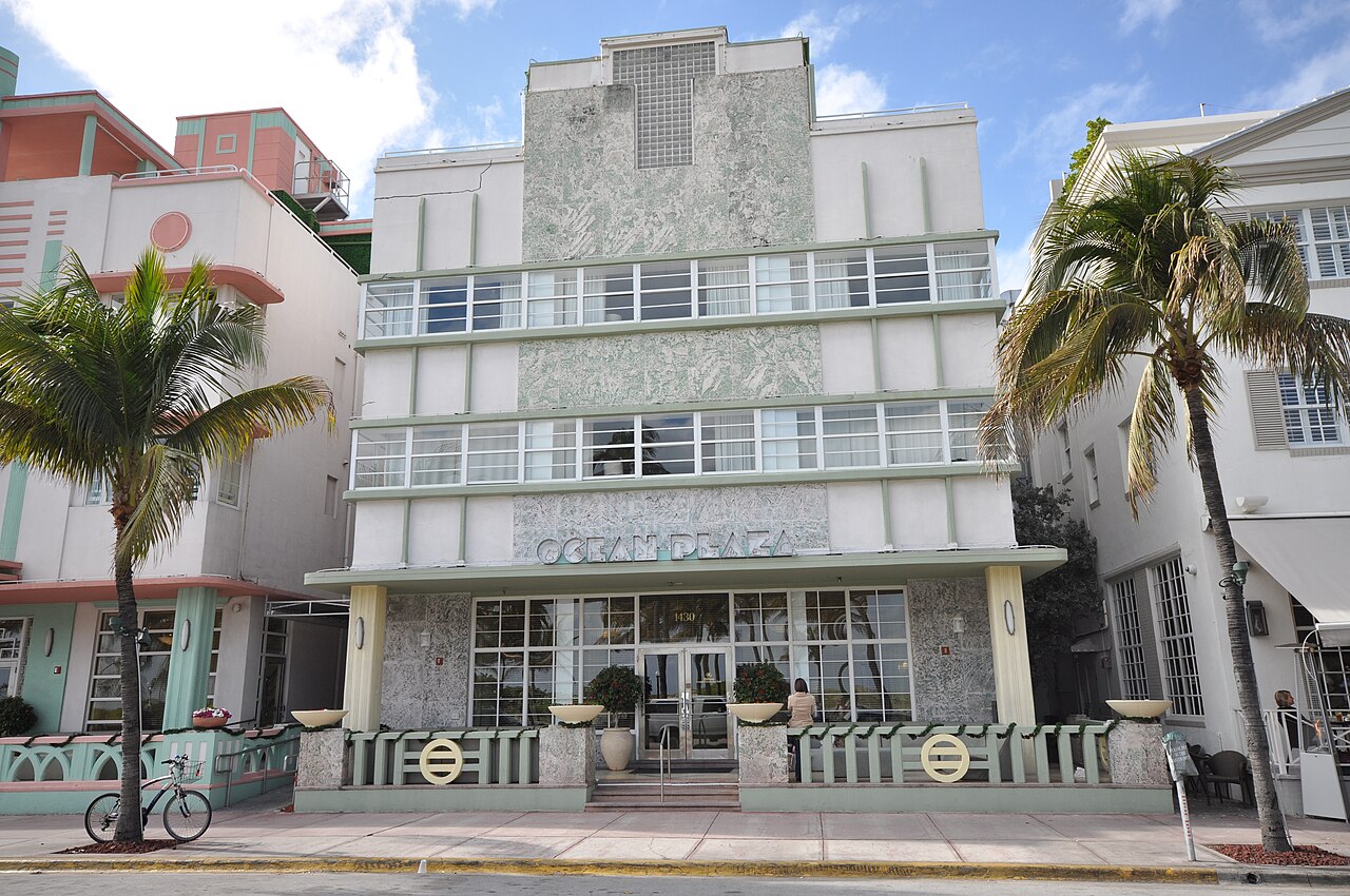 Ocean Drive is a street in South Beach—the southern part of Miami Beach, Florida. It is known for its Art Deco hotels. Ocean Drive is also the location of the famed former Versace Mansion, one of the 