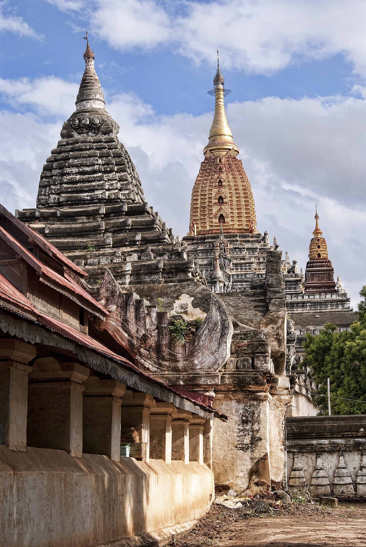 Ananda Temple, built in the 11th century, is the holiest temple in Bagan, Myanmar.