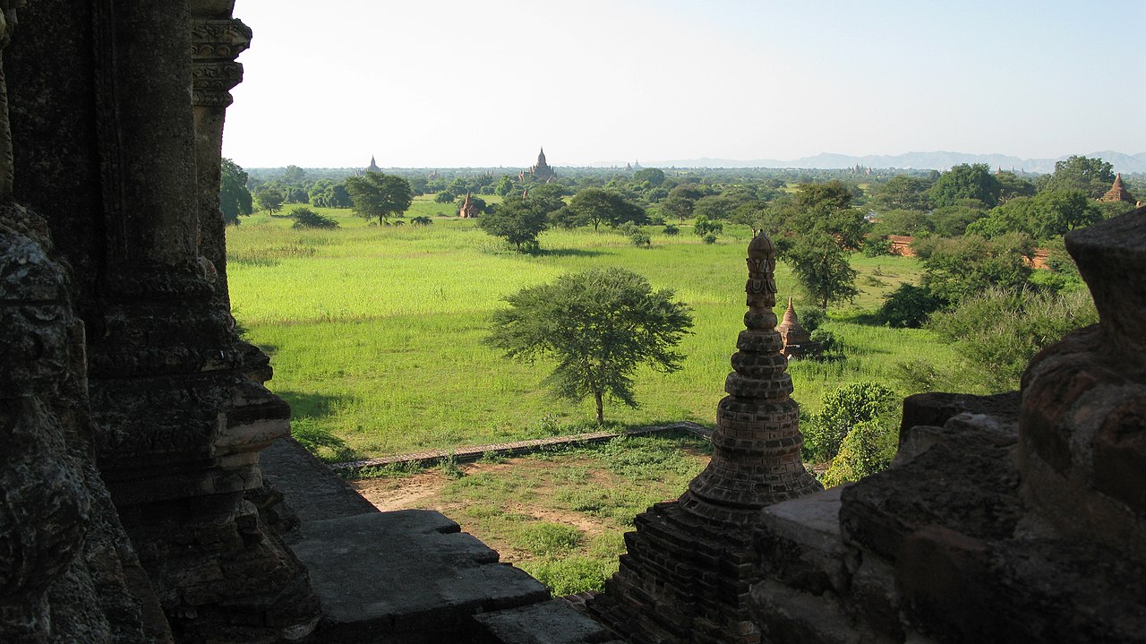 Between the 11th and 13th centuries, over 10,000 Buddhist temples were constructed in the Bagan plains alone. Bagan, Pagan, Myanmar. A UNESCO World Heritage Site.