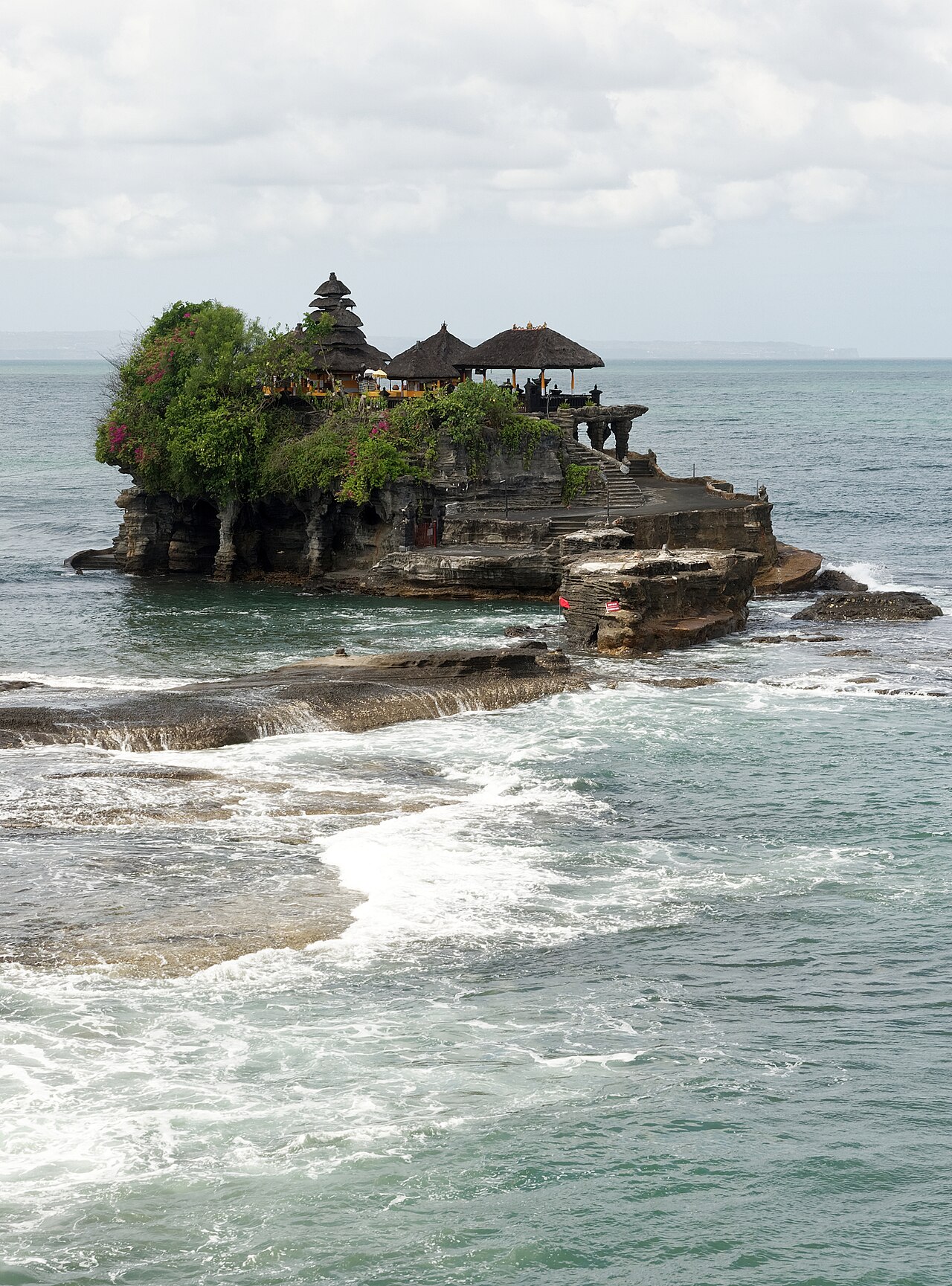 Tanah Lot Temple at high tide, Bali, Indonesia