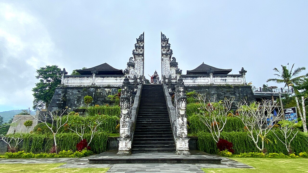 The other side of "Heaven's Gate", from the lower front courtyard of Pura Penataran Agung Lempuyang, Karangasem Regency, Bali