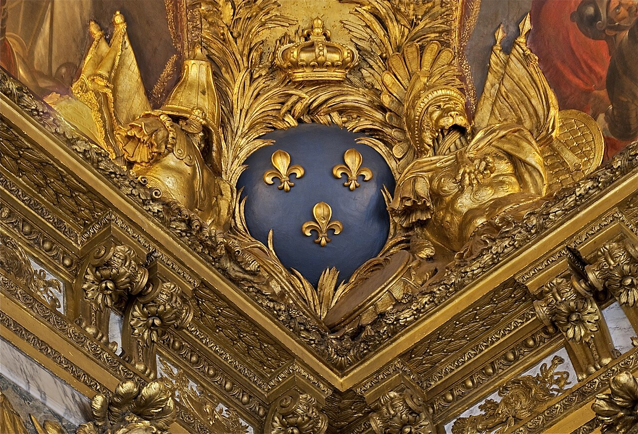 a corner of the ceiling of the 
