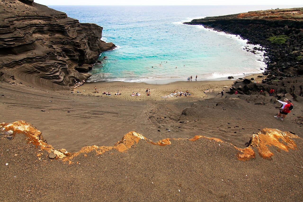 This is one of very few green sand beaches in the world. Ride to this beach is quite an adventure. There is no easy way to go here unless you have UTV or high-powered all wheel drive. We hitched a rid