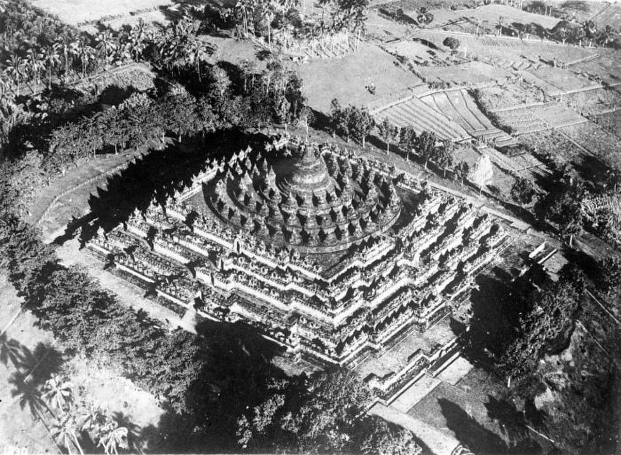Borobudur Temple from Above, Central Java, Indonesia