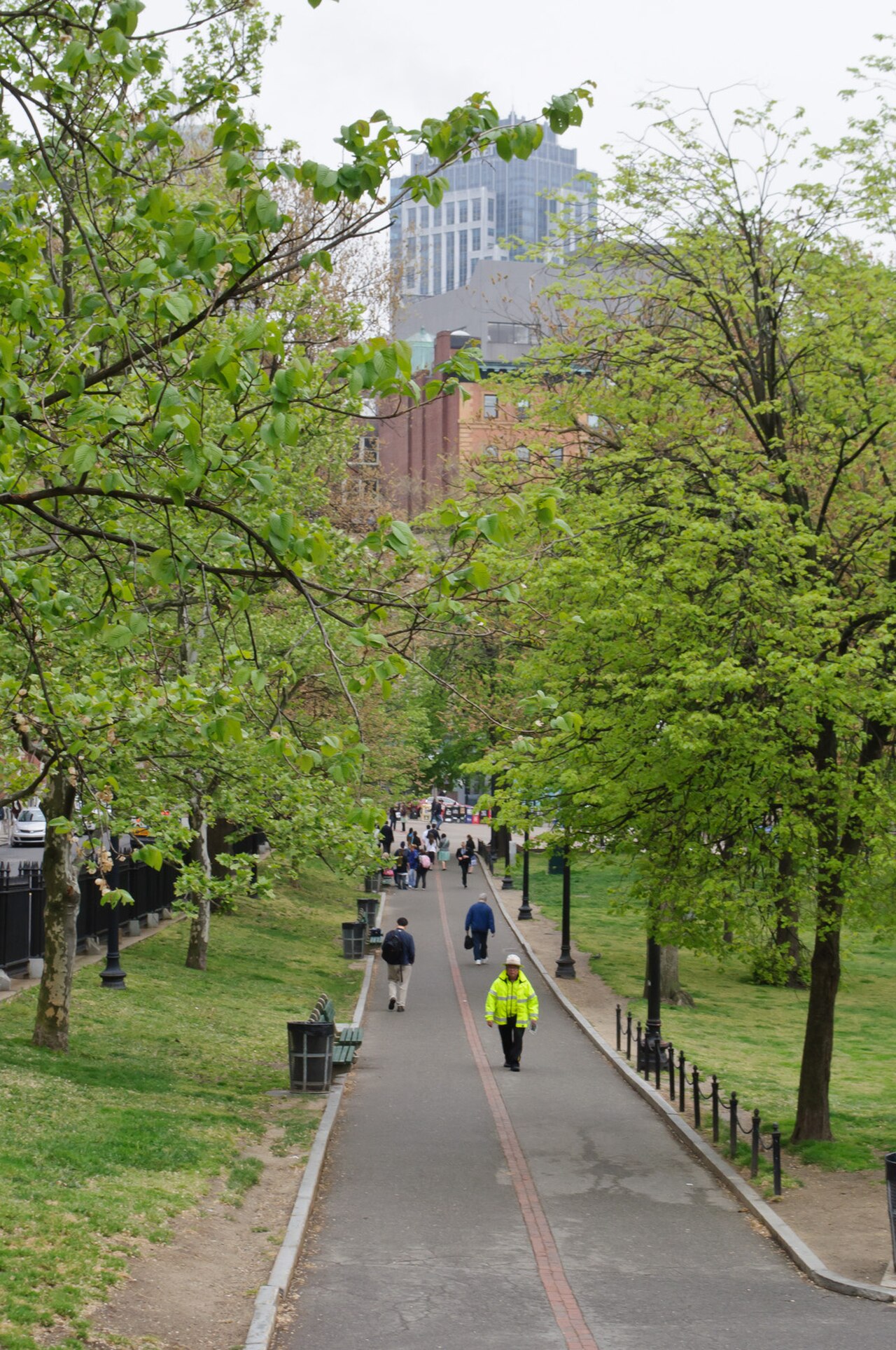 In the Boston area, urban planning often followed that of 17th Century England, where the settlers hailed from. Boston Common is one such feature; in English towns, a "common" is a common area of land