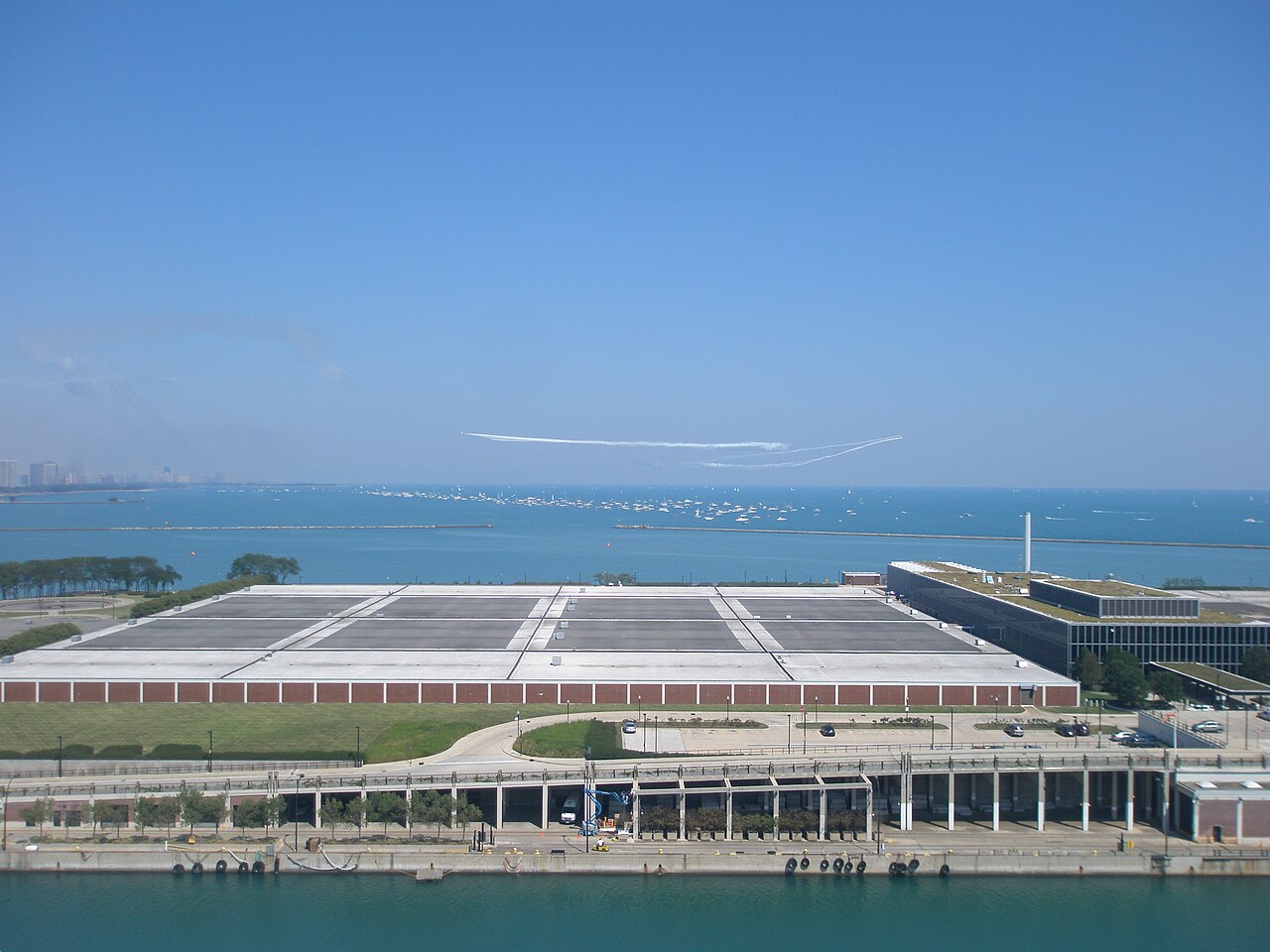 Air-show from Aboard the Navy Pier Ferris Wheel