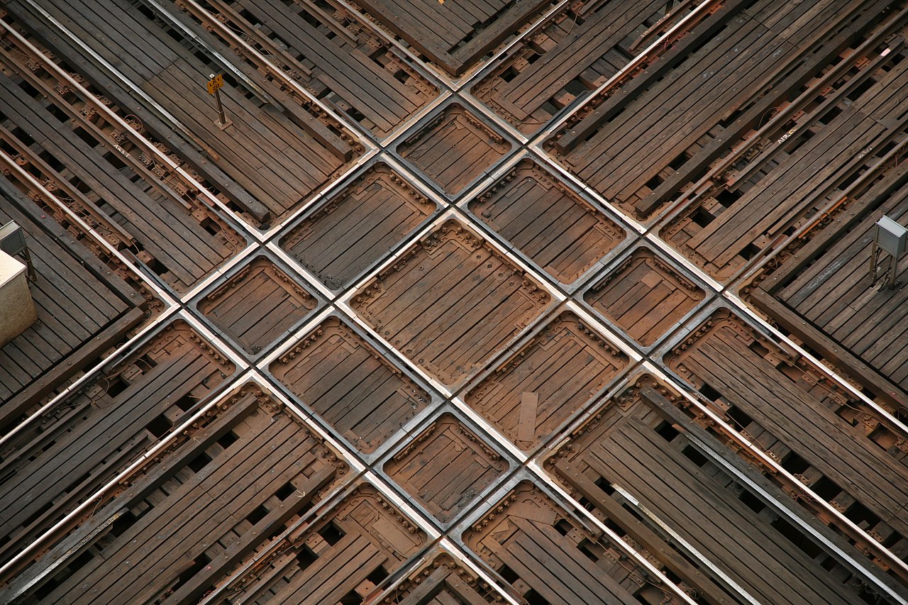 Northwest corner of the Chicago Loop elevated Tracks