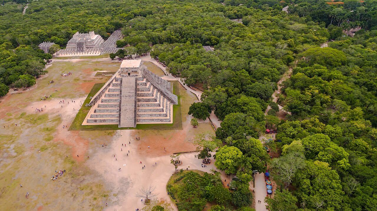 El Castillo Aerial View, Chichen Itza, c. 1000 AD