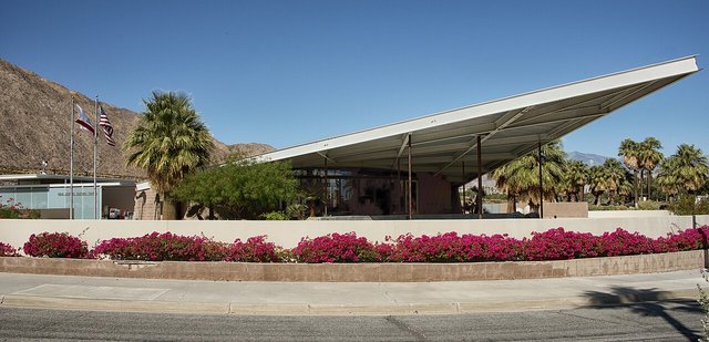 Palm Springs Visitor Center. Built in 1965 as Gas Station by co-designers Albert Frey and Robson Chambers.