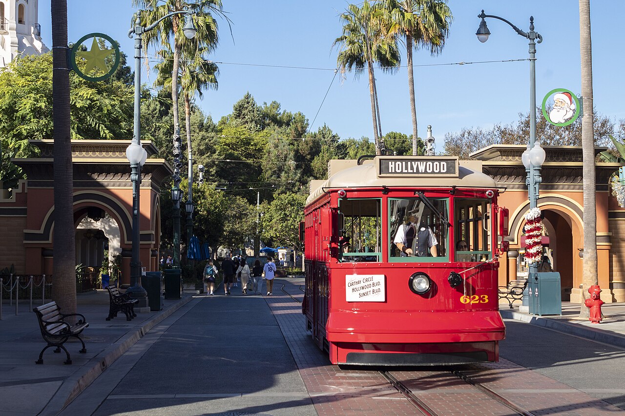 California Adventure's Red Car Trolley during the Holliday 2024 season.