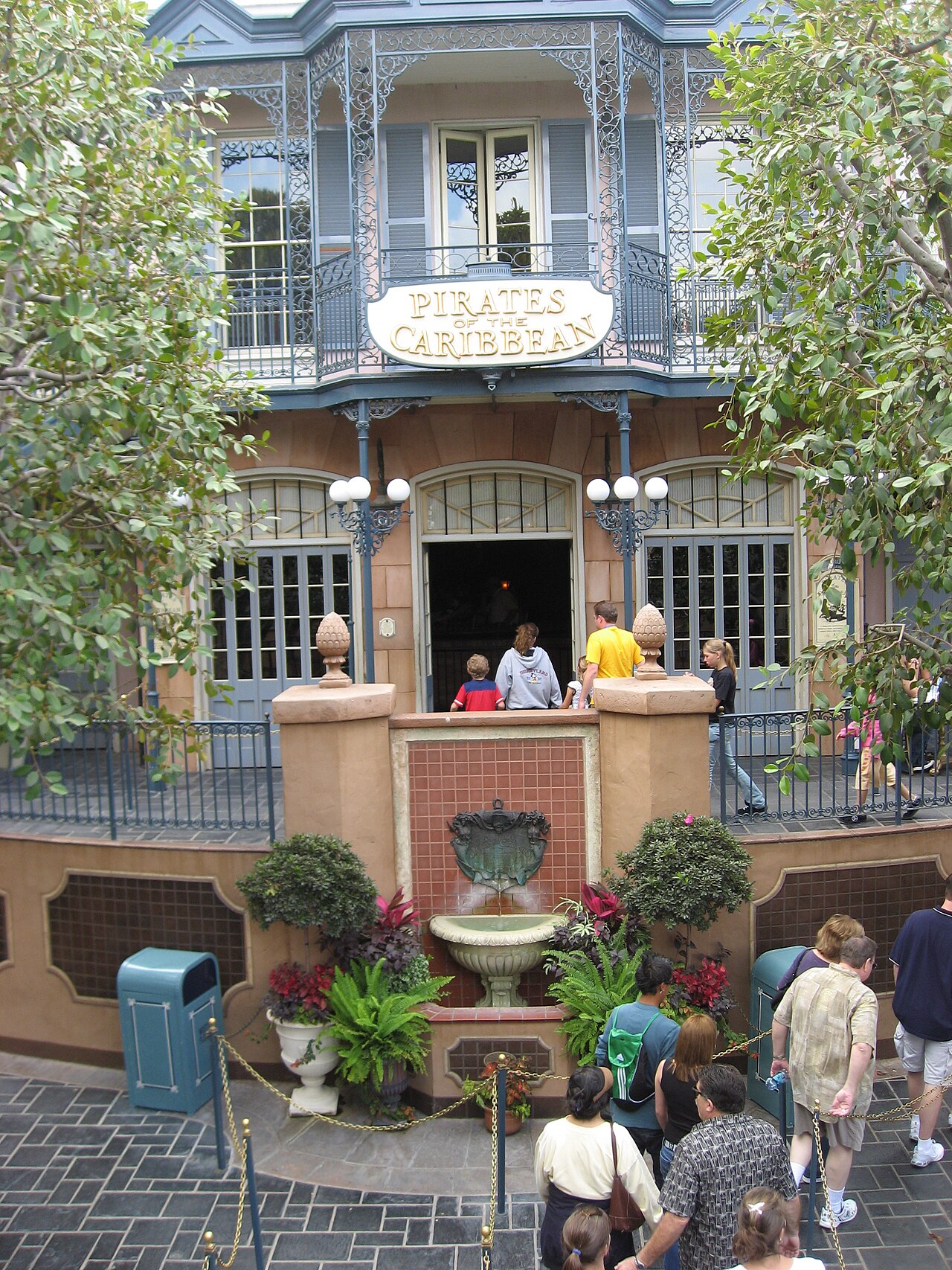 Entrance to Pirates of the Caribbean ride at Disneyland.