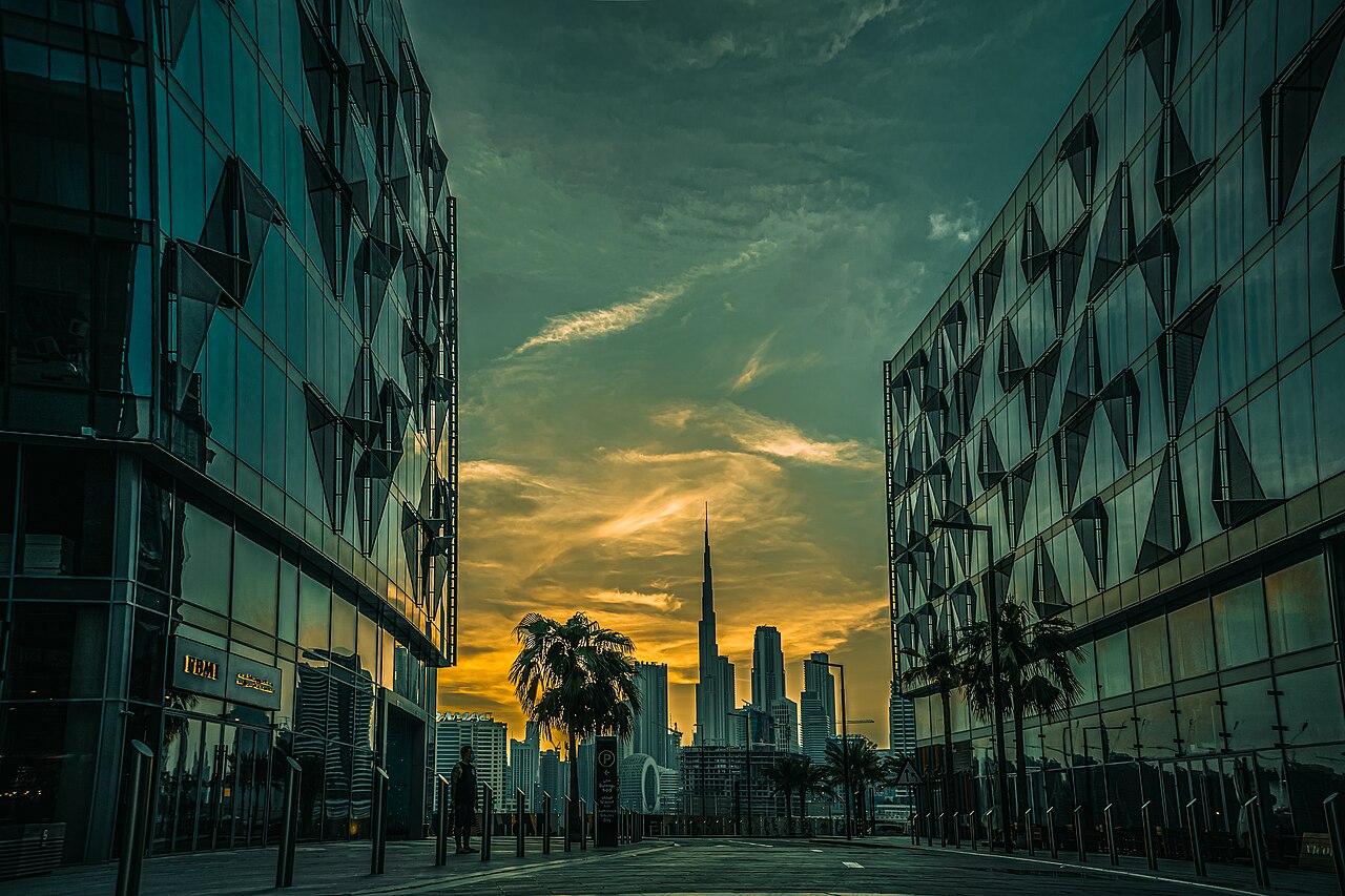 Dubai Design District View of Burj Khalifa