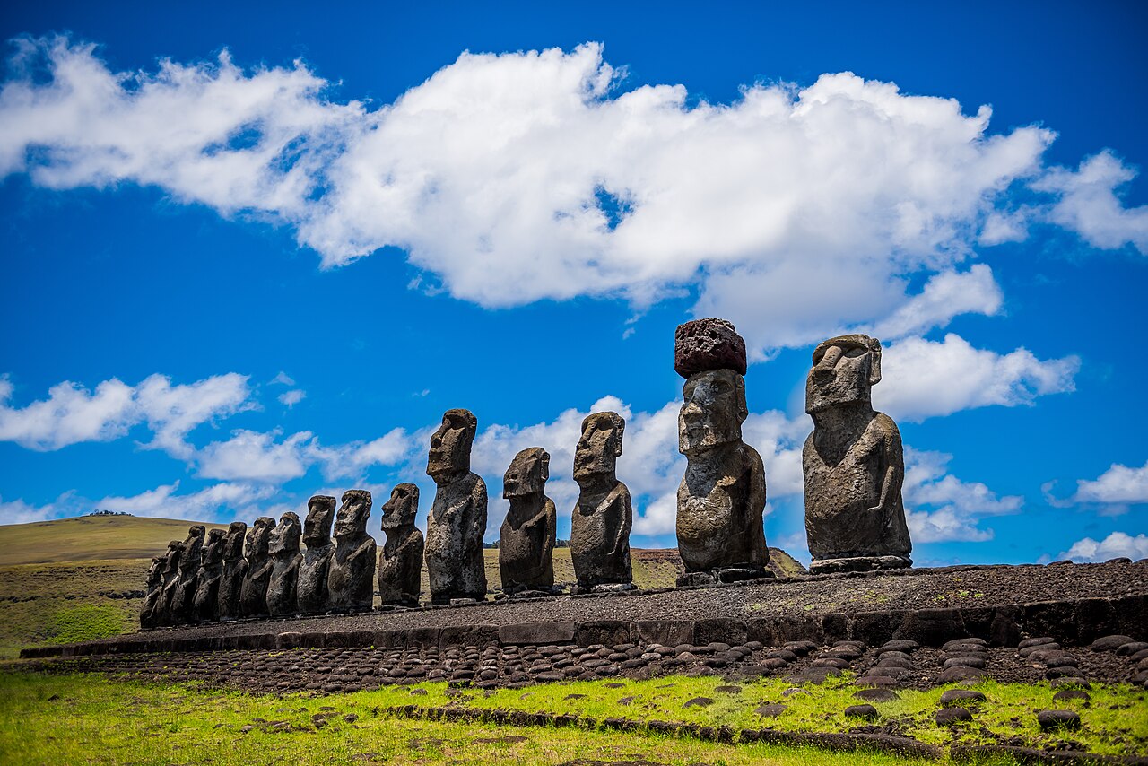 Ahu Tongariki at Sunrise, Easter Island