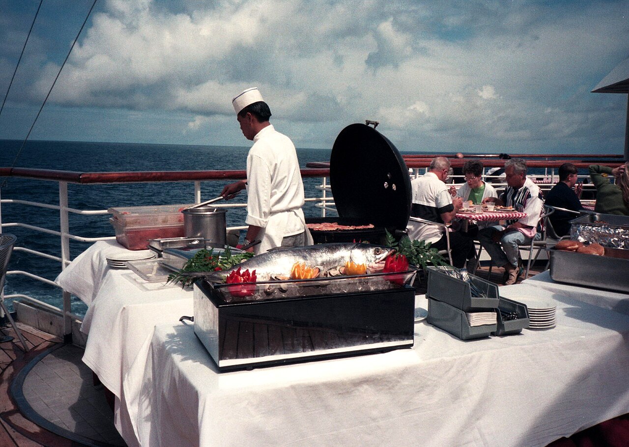 Aboard the Norwegian Dynasty, departing Ketchikan, July 1998.