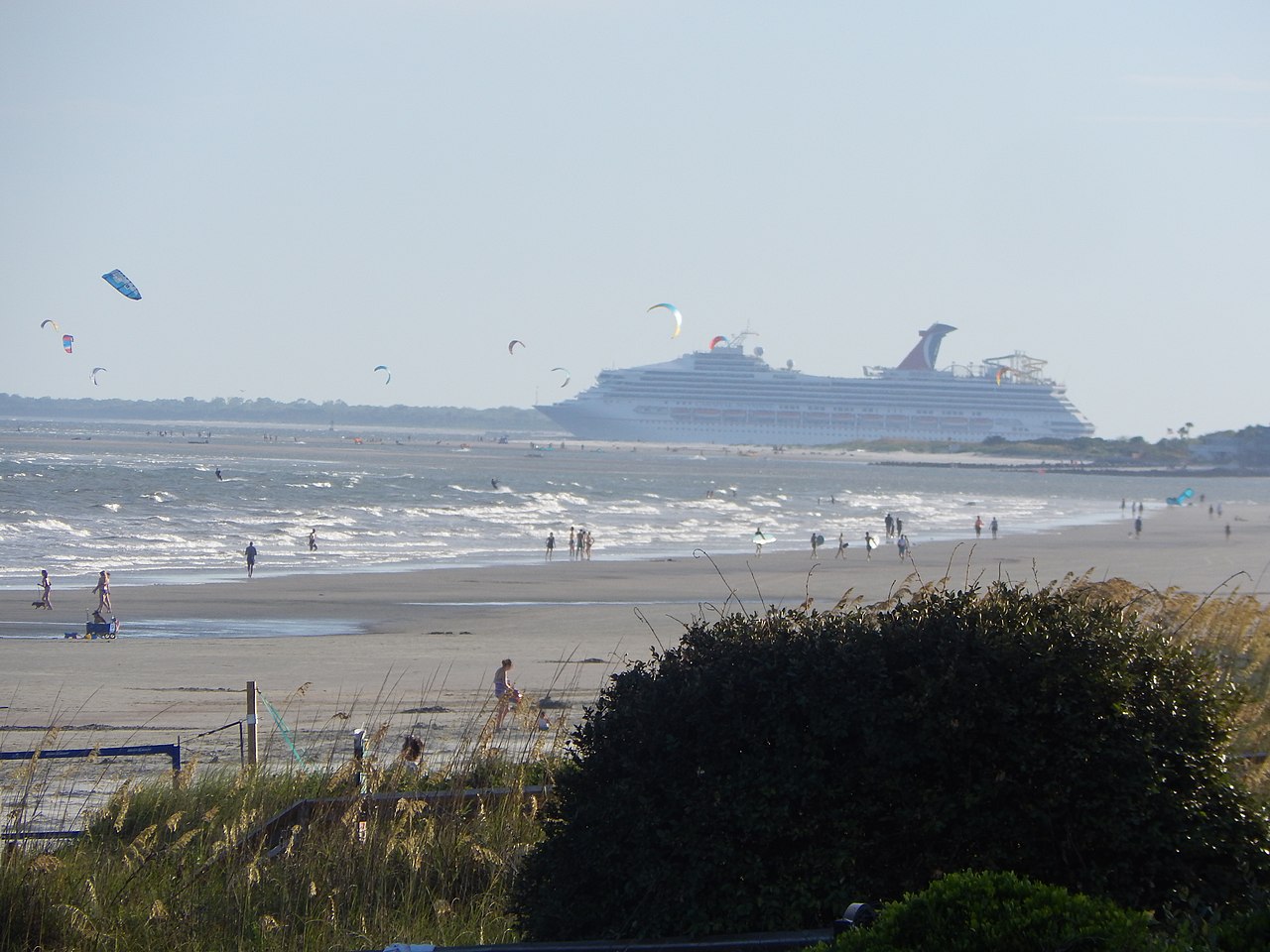 Carnival Sunshine Leaving Charleston Harbor