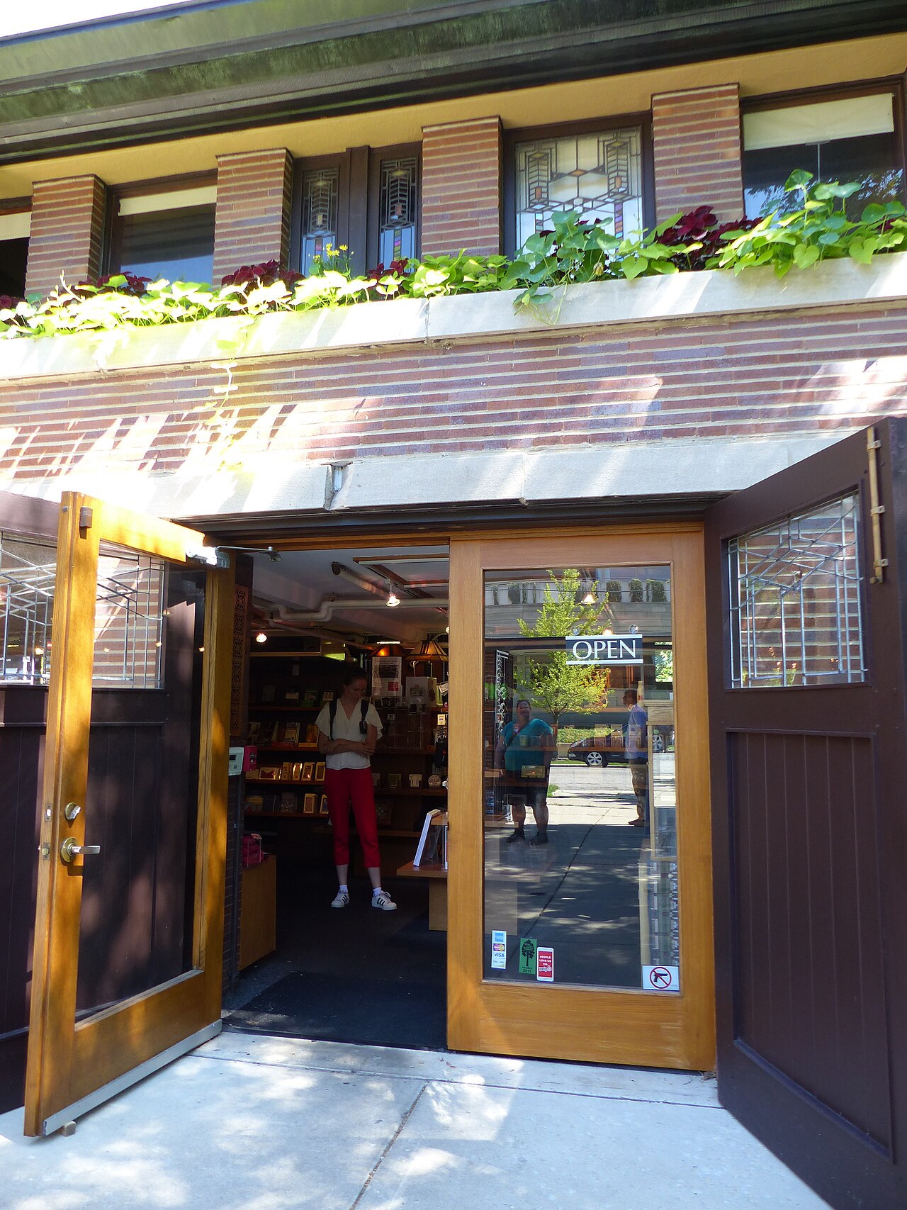 Außenansicht des Frederick C. Robie House, 5757 South Woodlawn Avenue, Chicago, 1908/1909 nach einem Entwurf von Frank Lloyd Wright erbaut