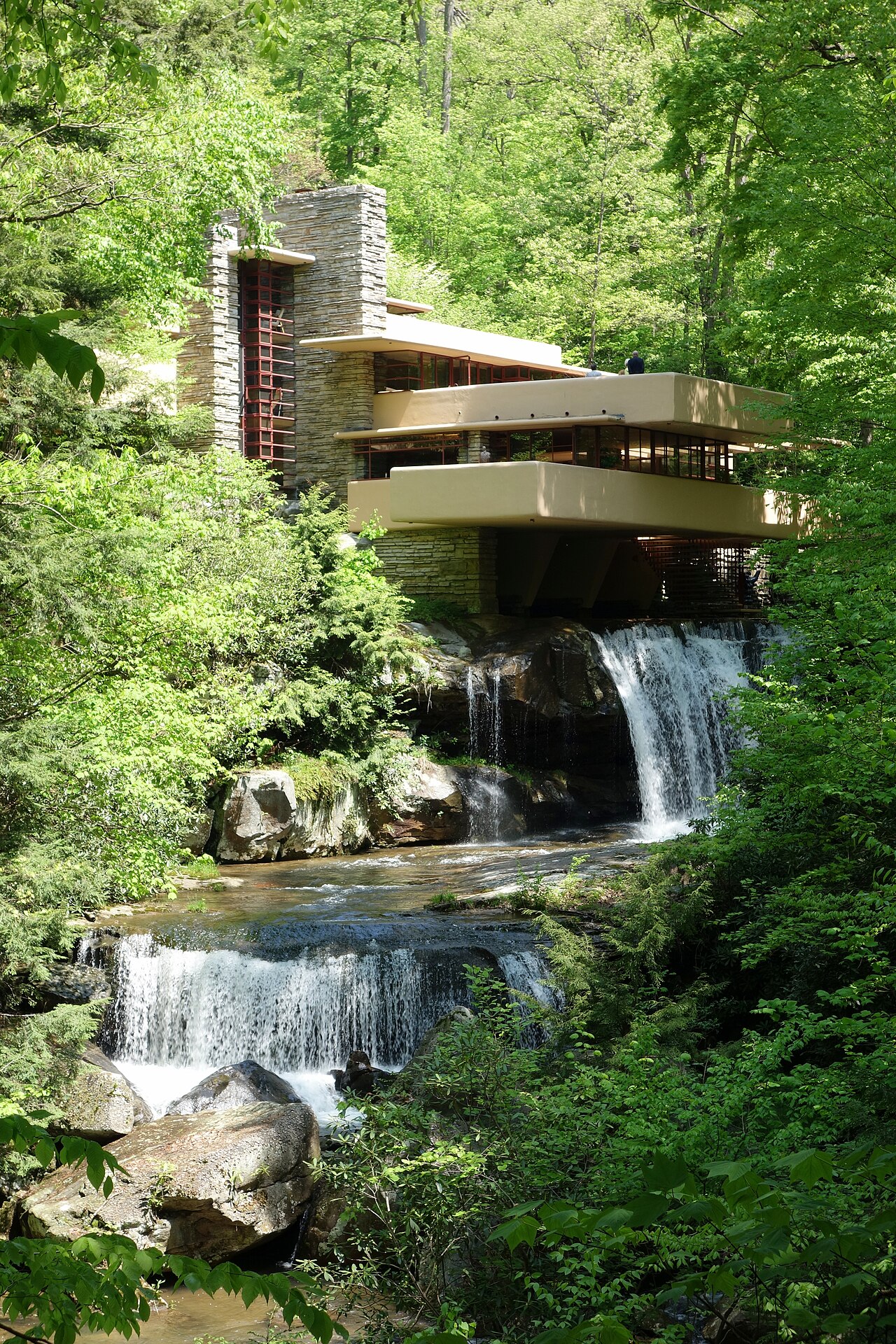 Fallingwater (Kaufmann Residence) by Frank Lloyd Wright. Photography of the exterior was permitted without restriction.
