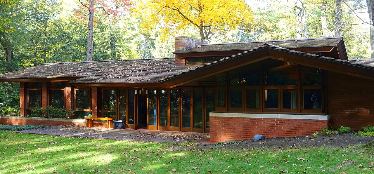 Zimmerman House - Manchester, New Hampshire, USA. Designed by Frank Lloyd Wright.