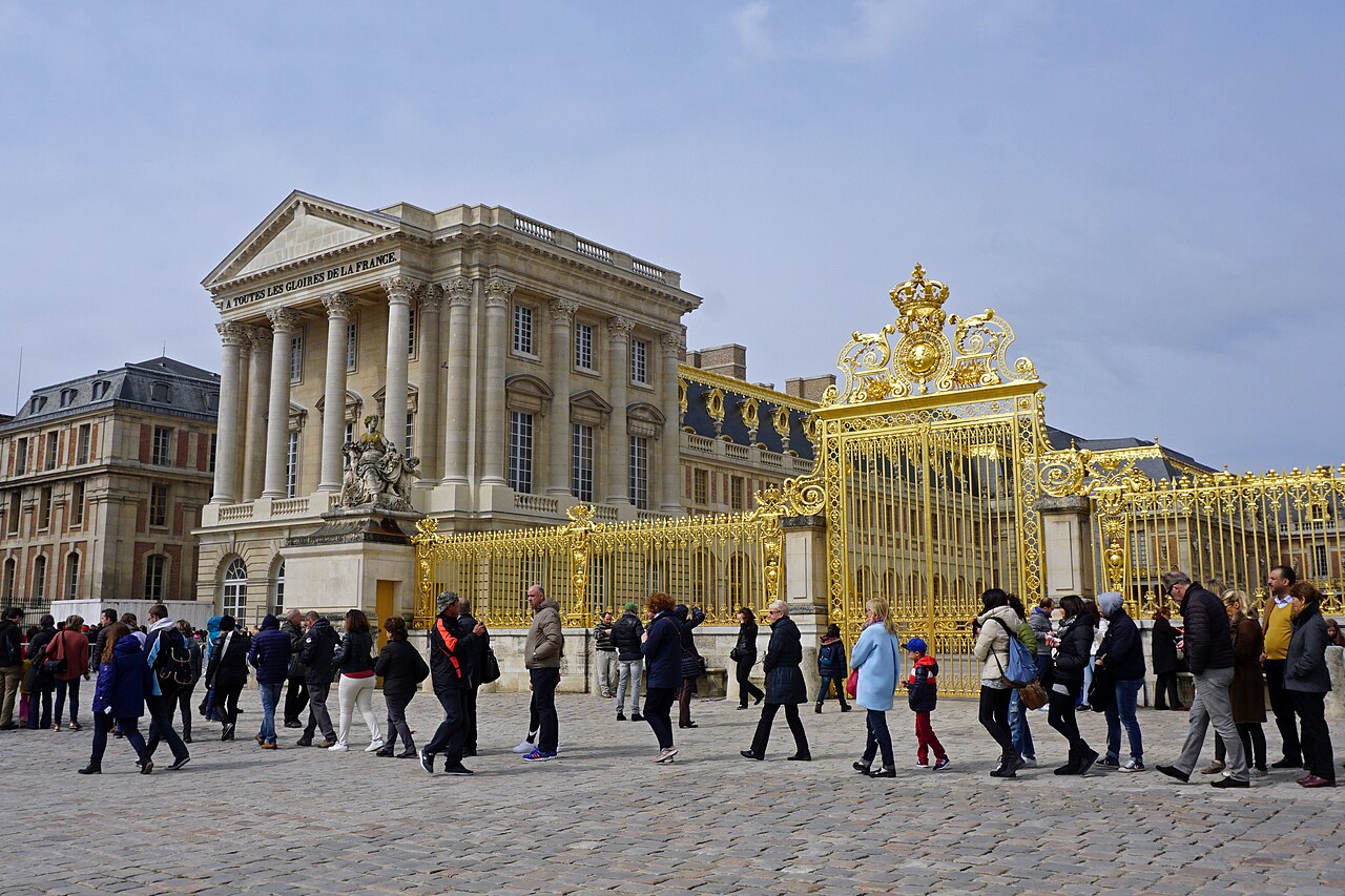 Exterior of Château de Versailles, France.