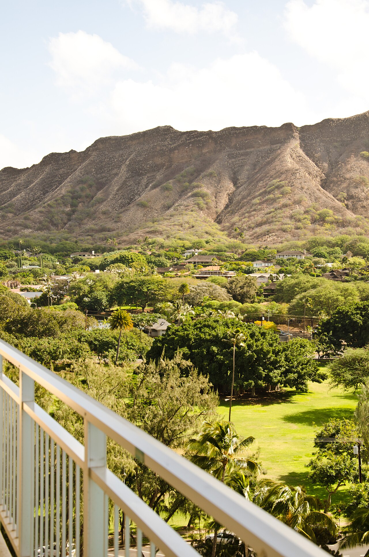 Diamond Head, View from Kaimana Hotel, Waikiki, Oahu, Hawaii