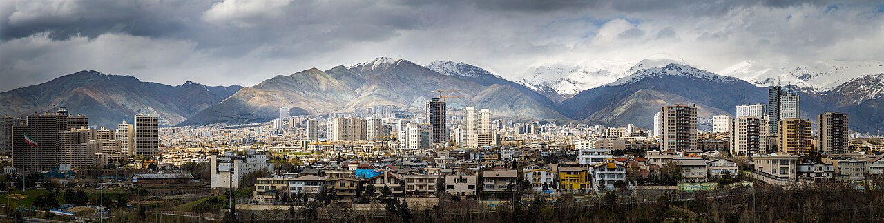 Tehran skyline on a clear day
