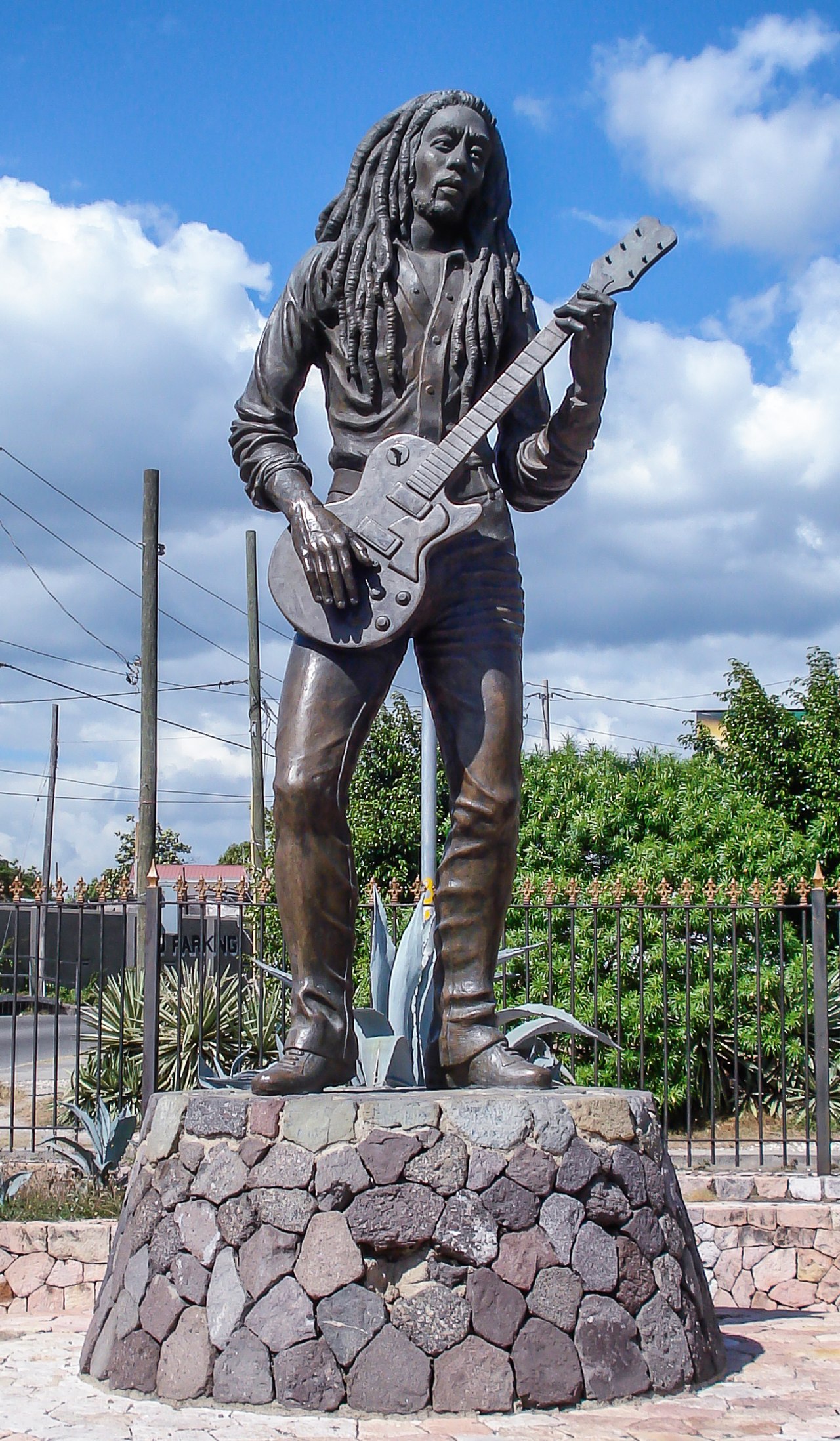 Bob Marley Statue in Kingston, Jamaica; by Alvin Marriott
