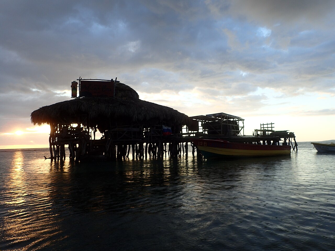 Floyd's Pelican Bar at Treasure Beach in Saint Elizabeth Parish, Jamaica