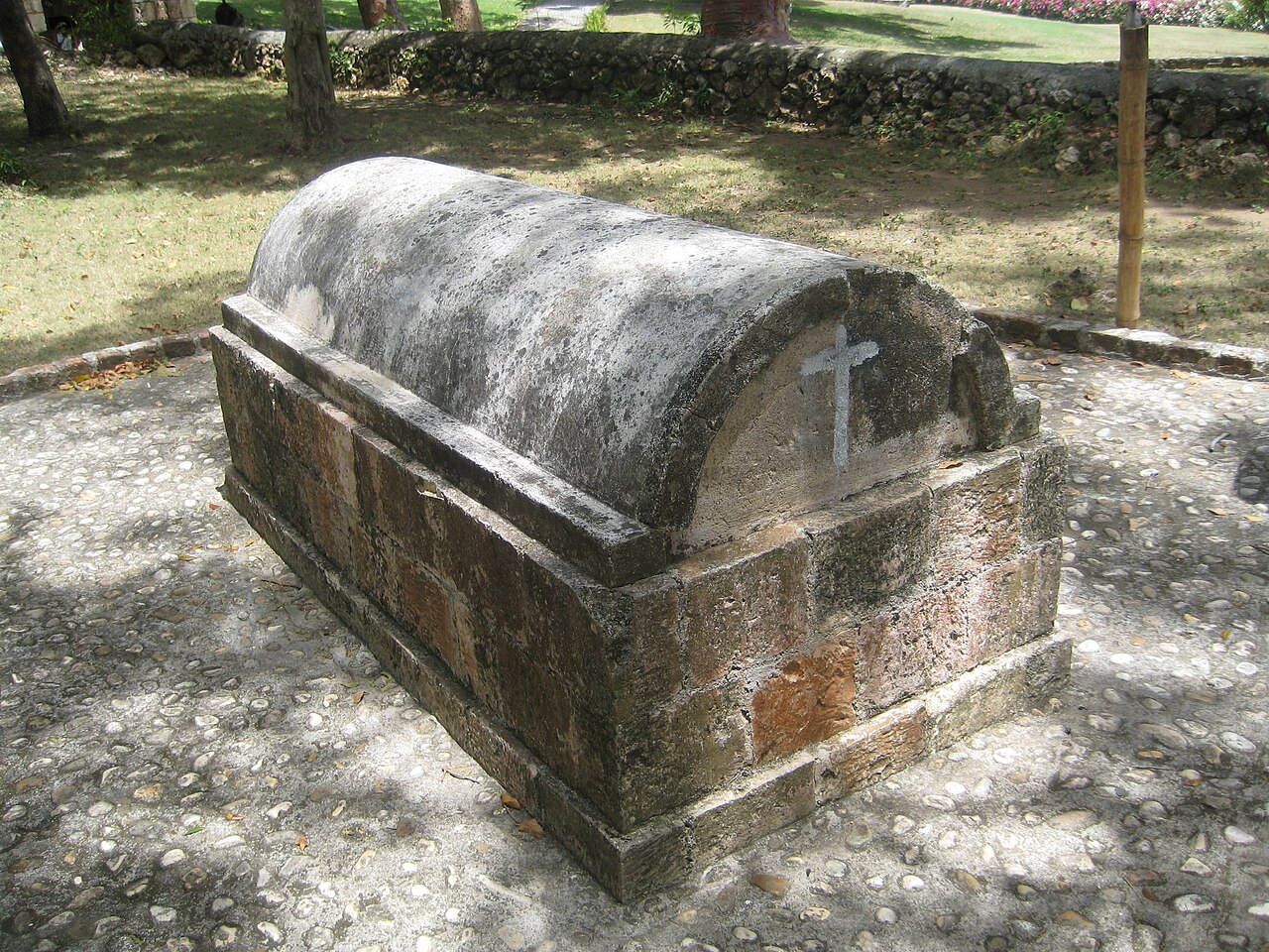 The tomb of Annie Palmer, aka the White Witch, at Rose Hall in Jamaica.