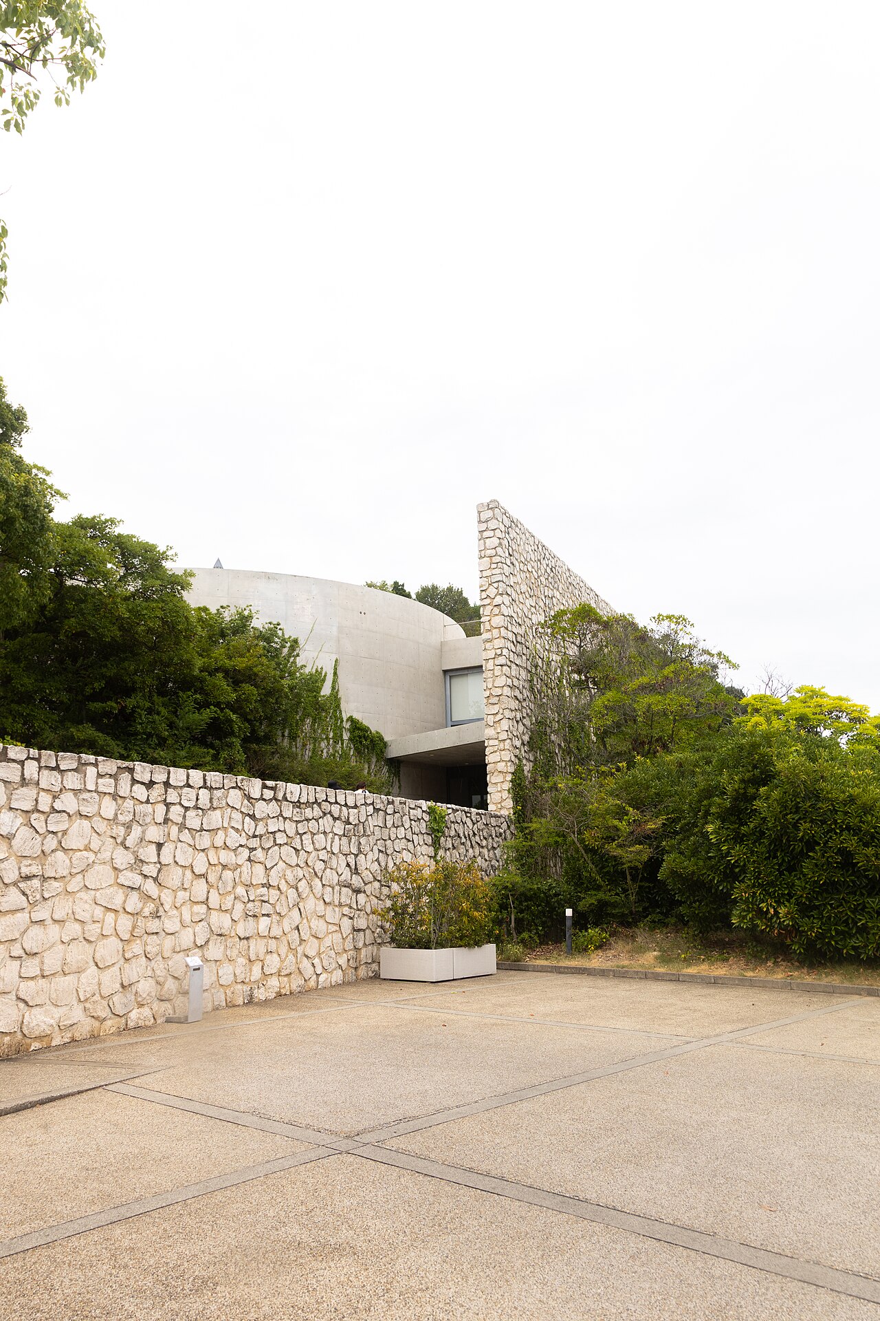 Entrance to the Benesse House Museum on Naoshima, Japan