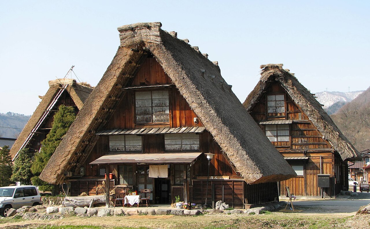Gassho-zukuri farmhouse, Ogimachi Village, Shirakawa-go, Gifu Prefecture, Japan