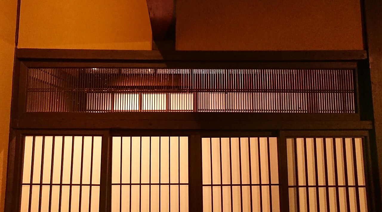 Hakata Machiya Folk Museum, the ranma (6-10, Reisen-machi, Hakata-ku, Fukuoka City, Japan)