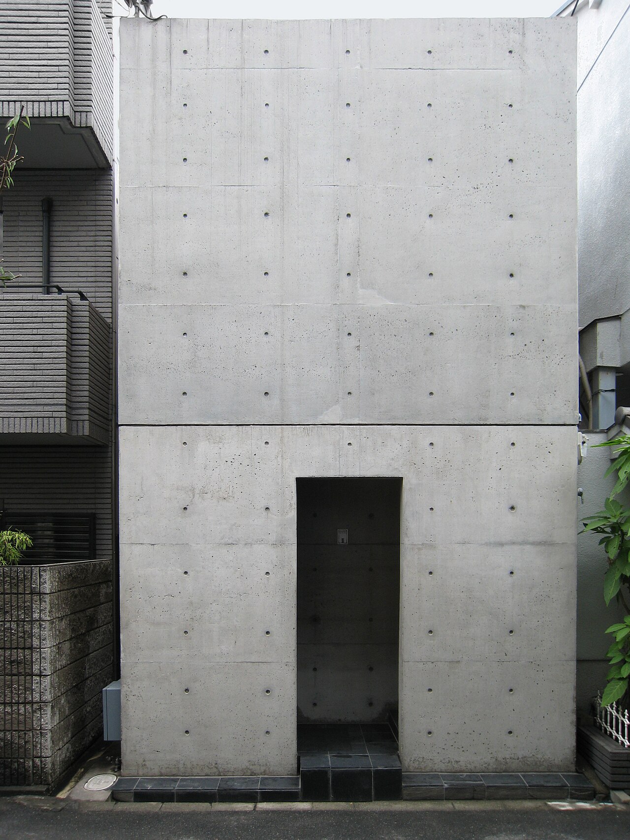 Row House (Azuma House), Sumiyoshi, Osaka, in Japan, 1976