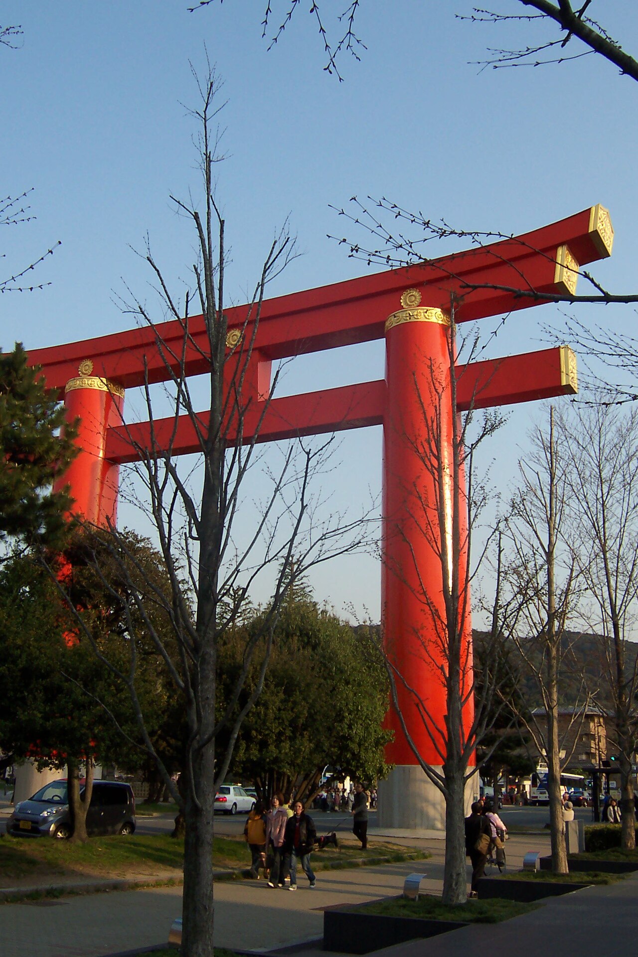 Heian Shrine Torii Gate, Kyoto, Japan