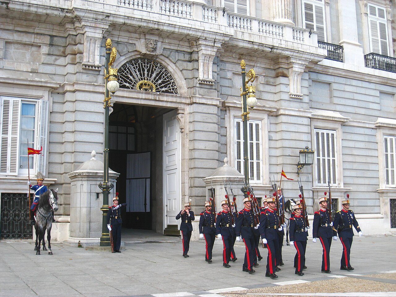 Changing of the Guard, Royal Palace of Madrid, Spain. I took this photograph.
