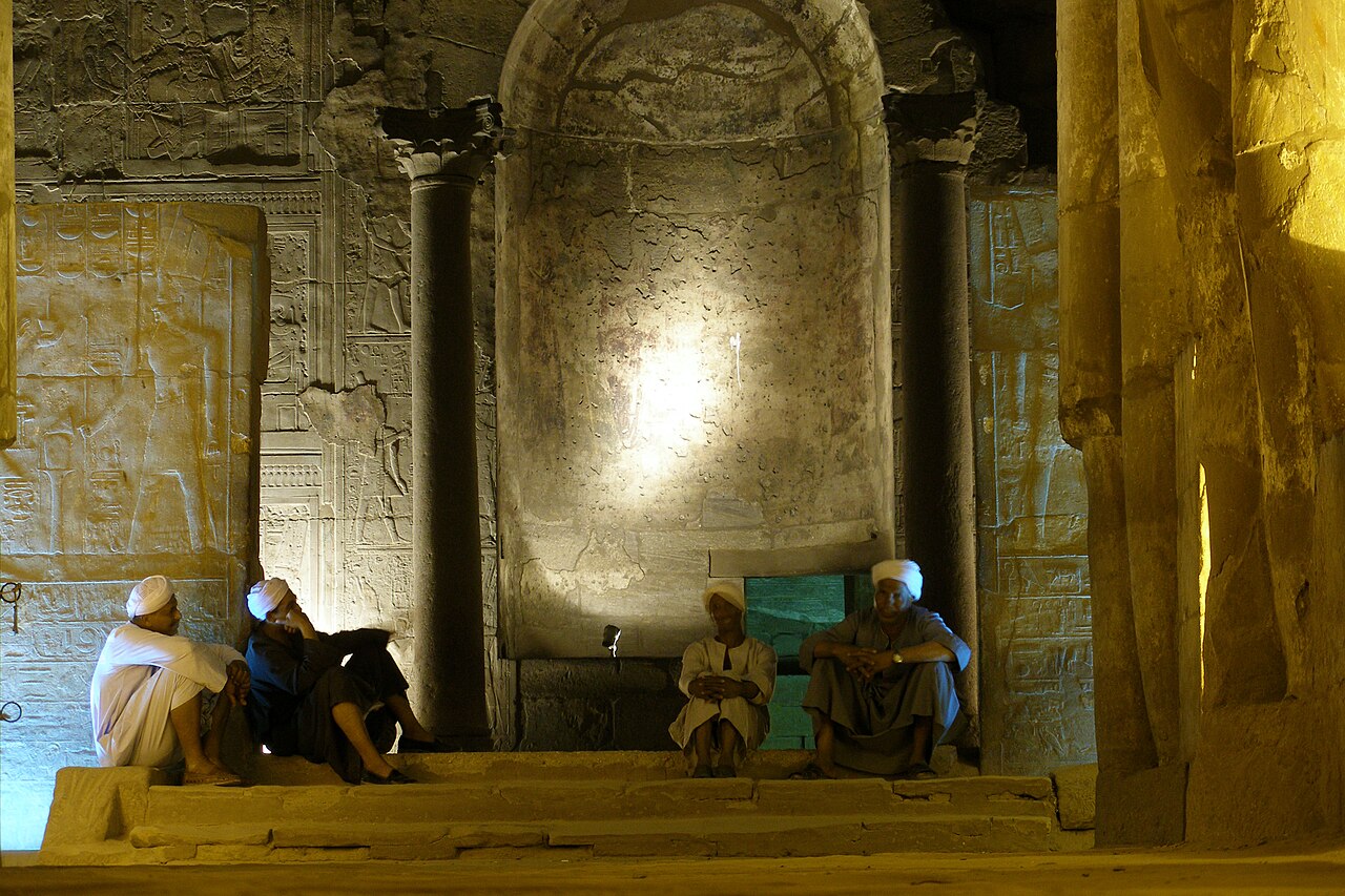 Luxor Temple at Night, Luxor, Egypt