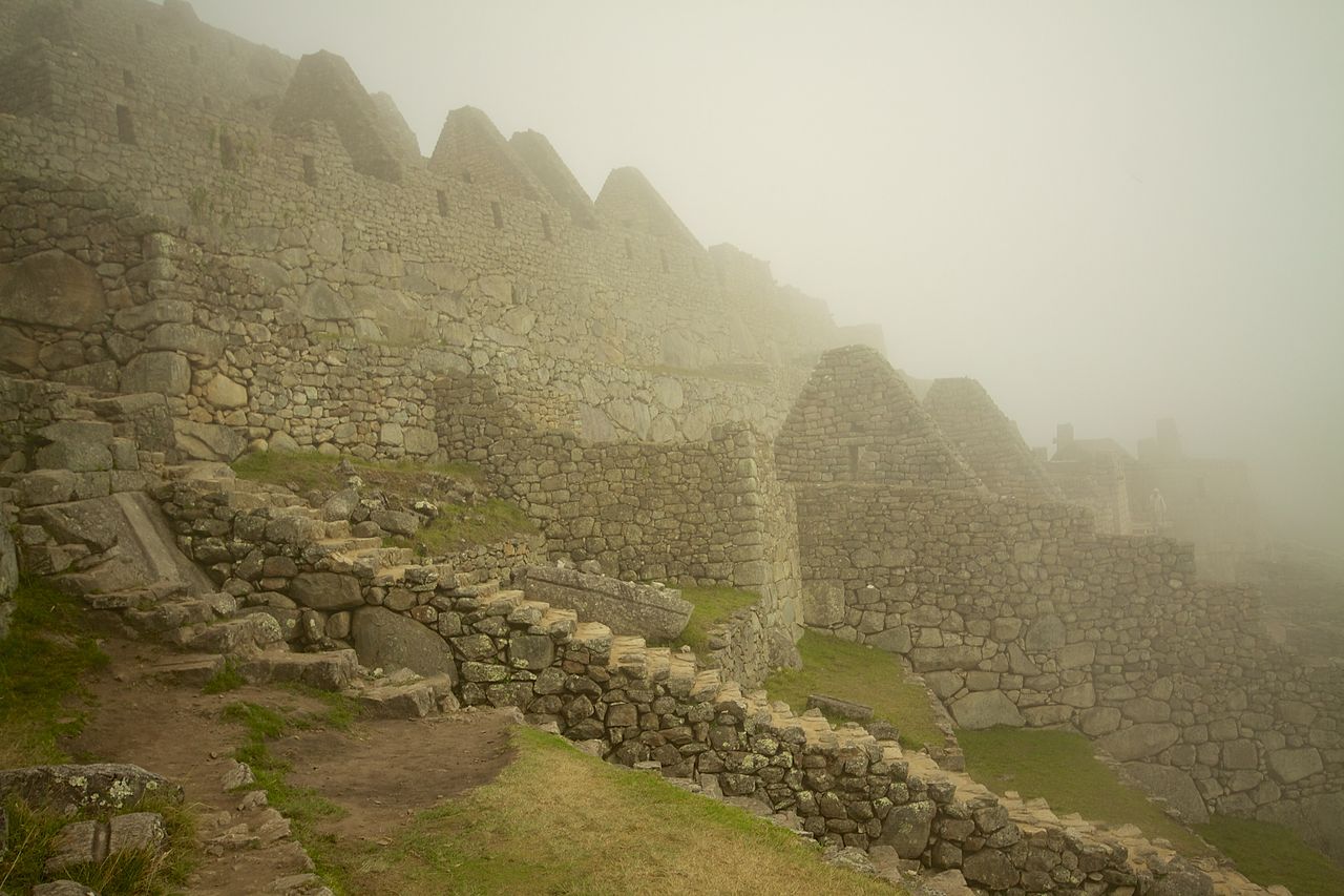 The ruins look amazingly mysterious and even more ancient shrouded in the pre-dawn fog, imagining that anything could be discovered just beyond your sight.