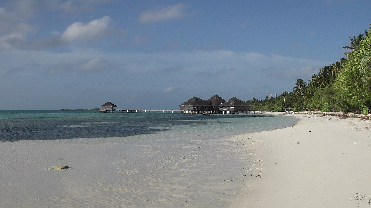 Beach at Medhufushi Island Resort in the Maldives