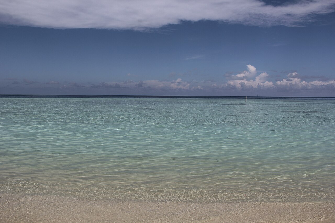 Beach within an uninhabited island of Kaafu Atoll off Maafushi