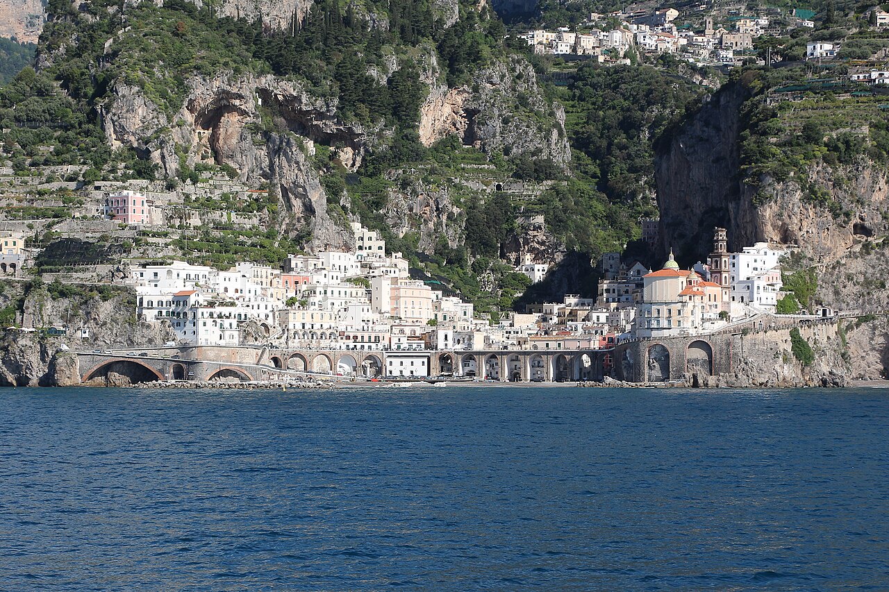 View of Atrani on Amalfi Coast, Italy