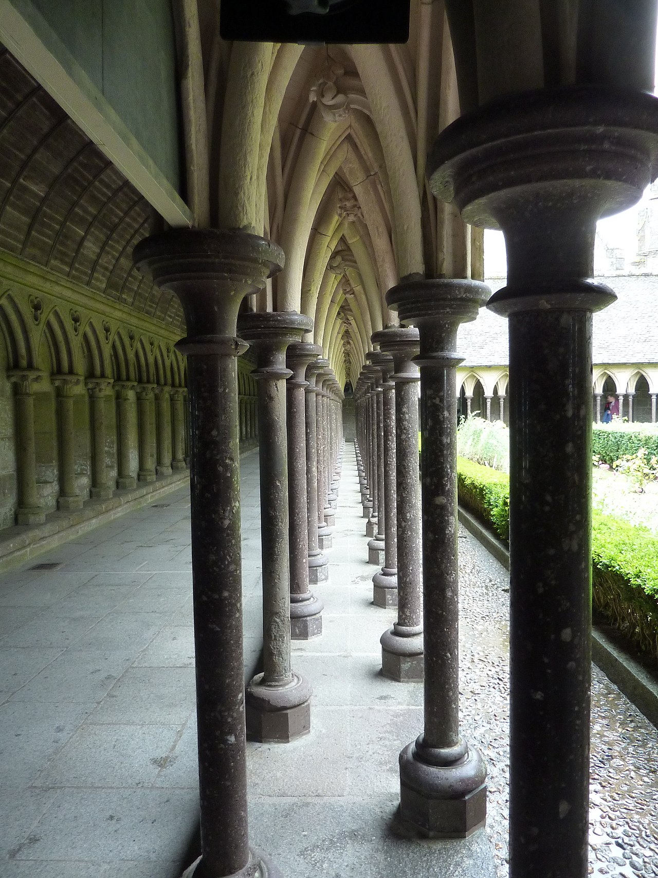 Cloister of Mont Saint-Michel, Normandy, France