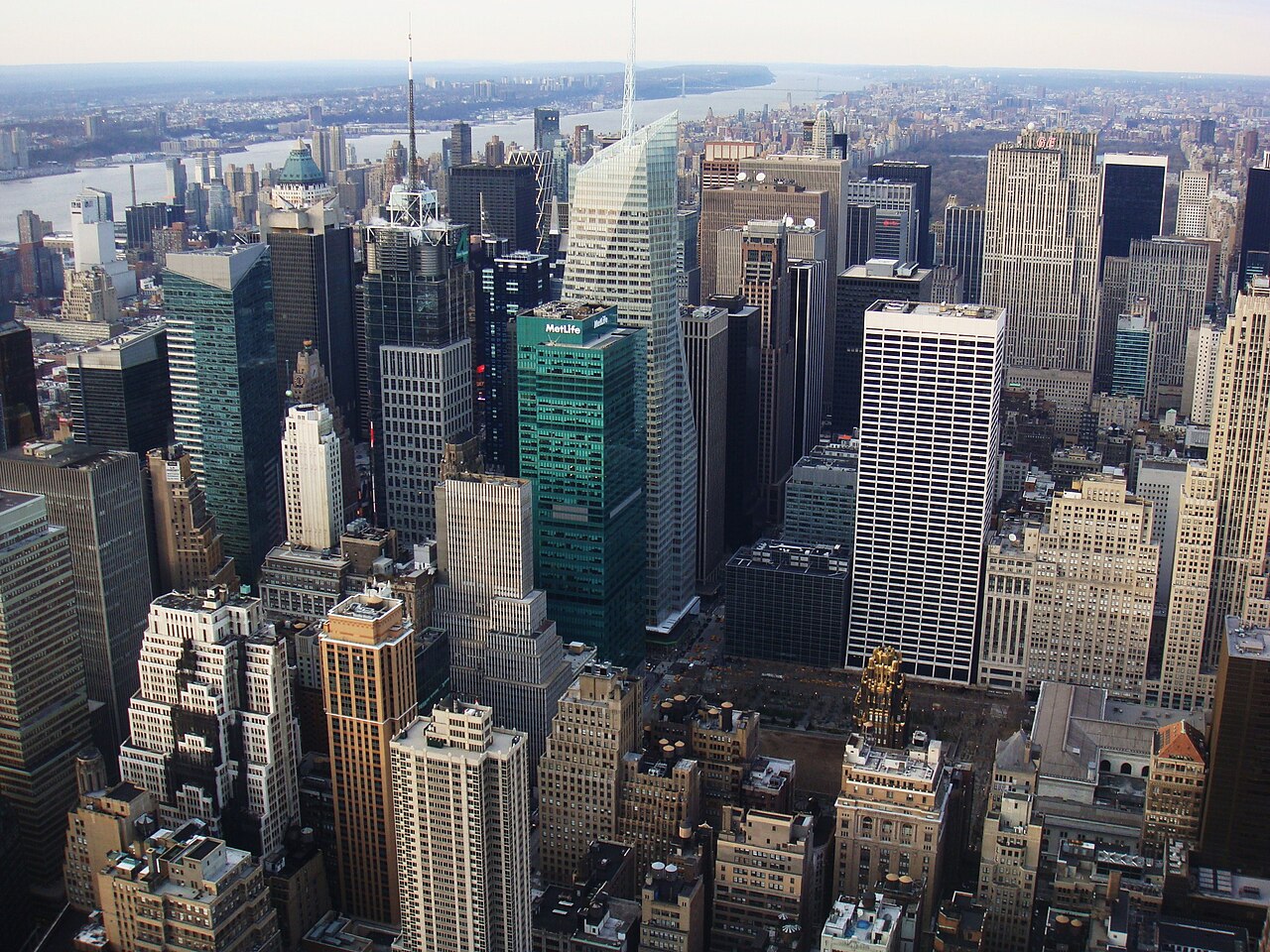 Empire State Building. Observation deck view, looking northwest.