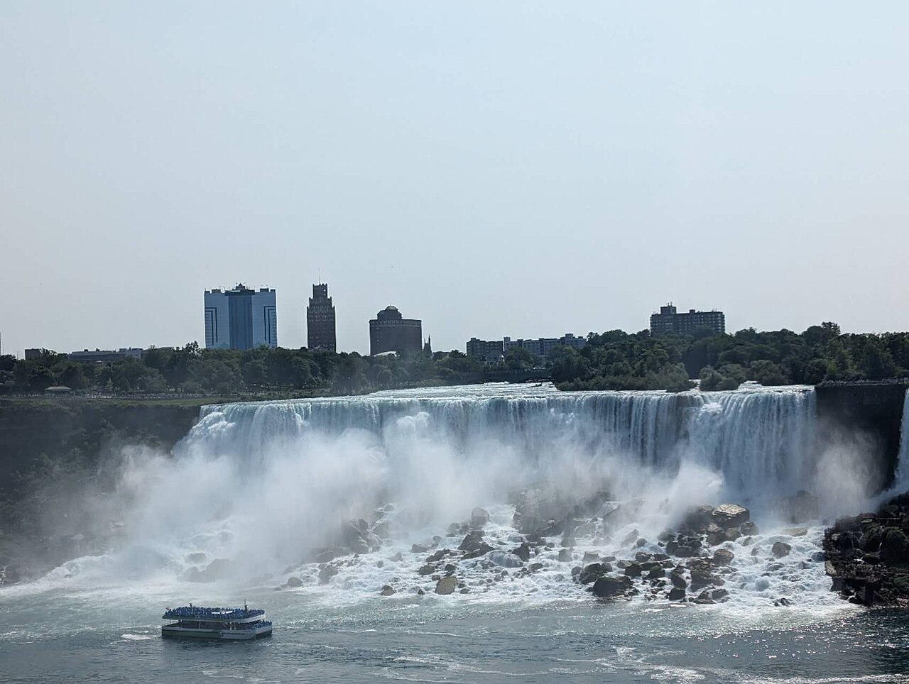 American Falls photographed from Canada