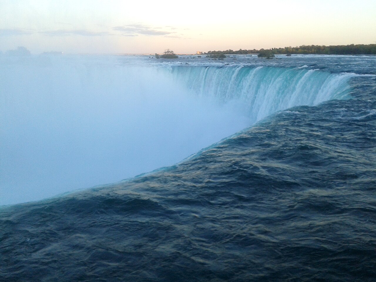 Horseshoe Falls, part of Niagara Falls, taken from Niagara Falls, Ontario, Canada