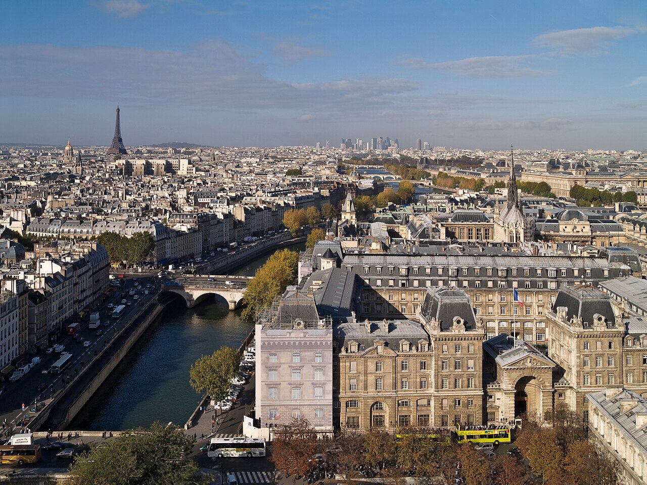 Paris seen from Notre-Dame de Paris towers